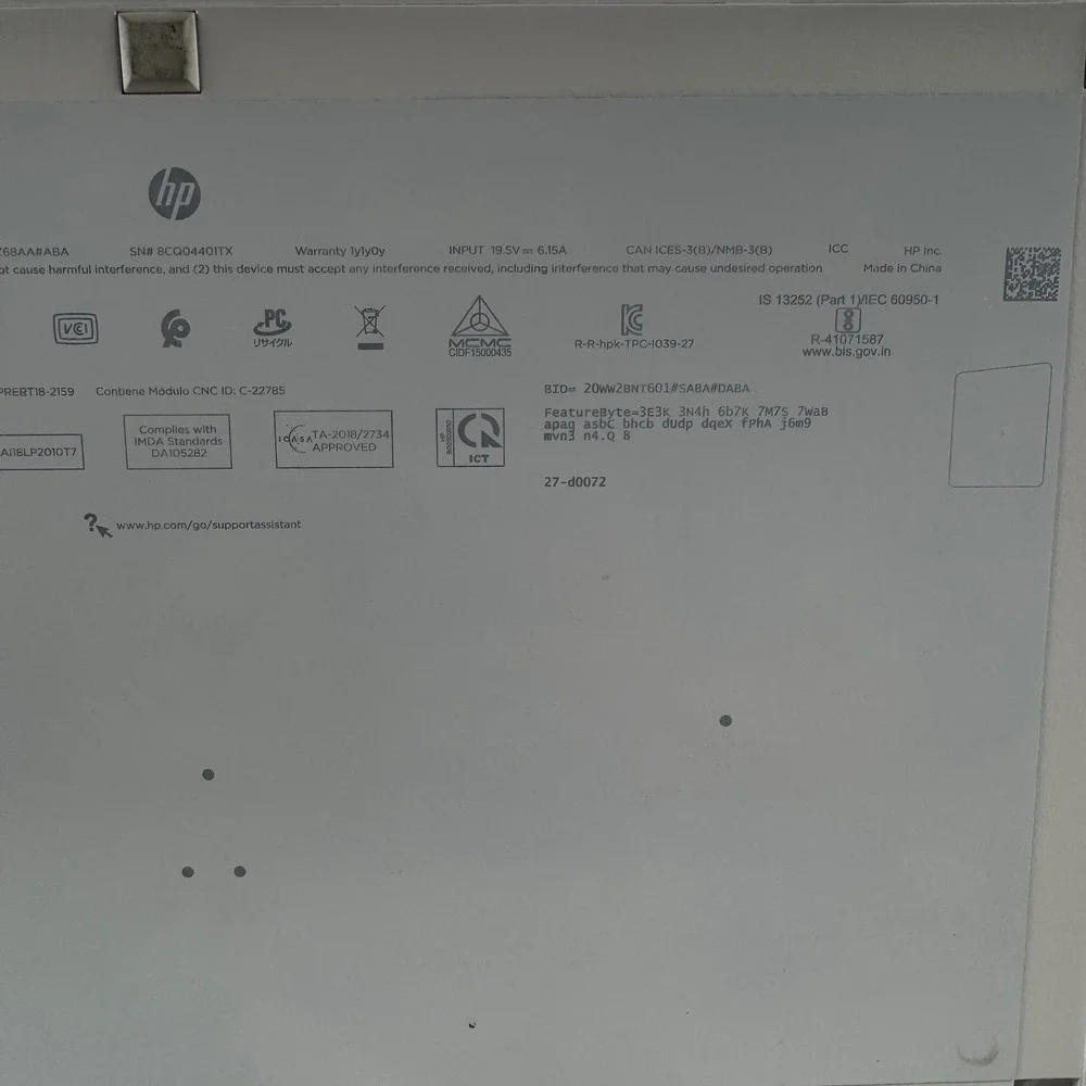 HP 27-d0072 All-in-One Intel Core i7 Works w/ External Monitor Bad LCD Screen